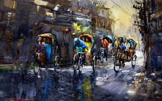 Rainy day at old Dhaka