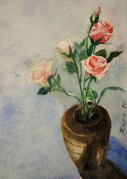 Rose Vase (Still Life)